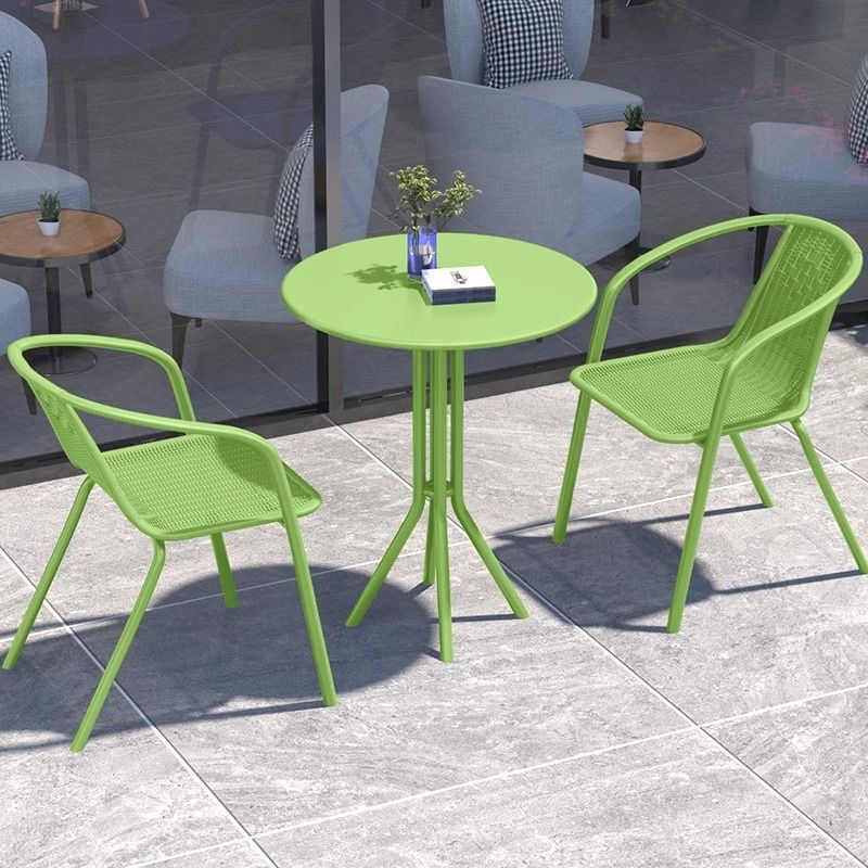 Outdoor Furniture Green - Nowoczesny zielony zestaw mebli bistro na