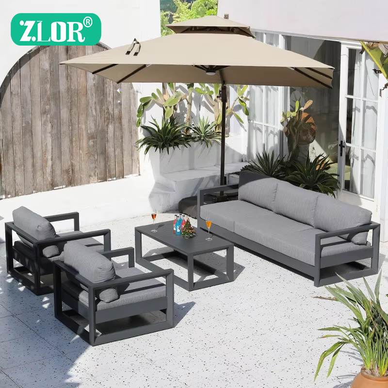 Outdoor Furniture Quality - Luksusowe aluminiowe zestawy sof ogrodowych, luksusowe