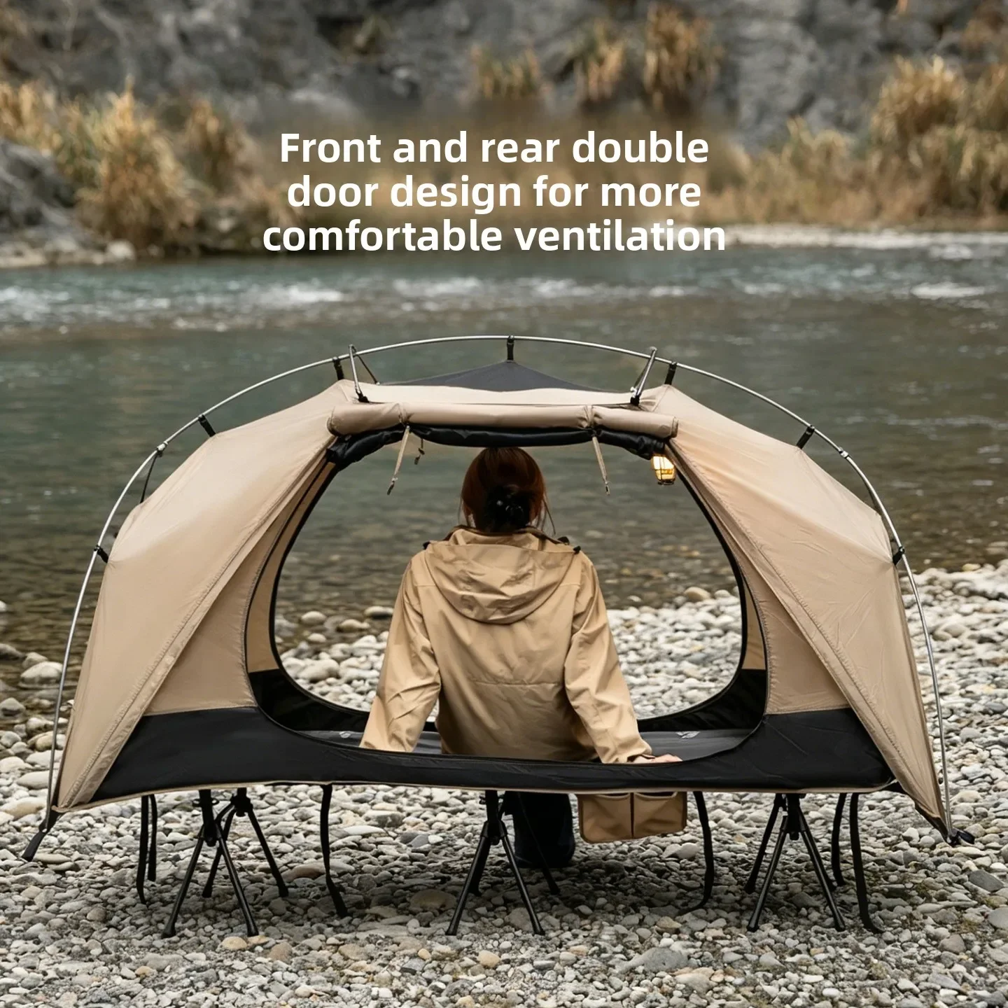 Outdoor Furniture Sunbrella - Namiot kempingowy MOUNTAINHIKER, lekki, wodoodporny, jednoosobowy,