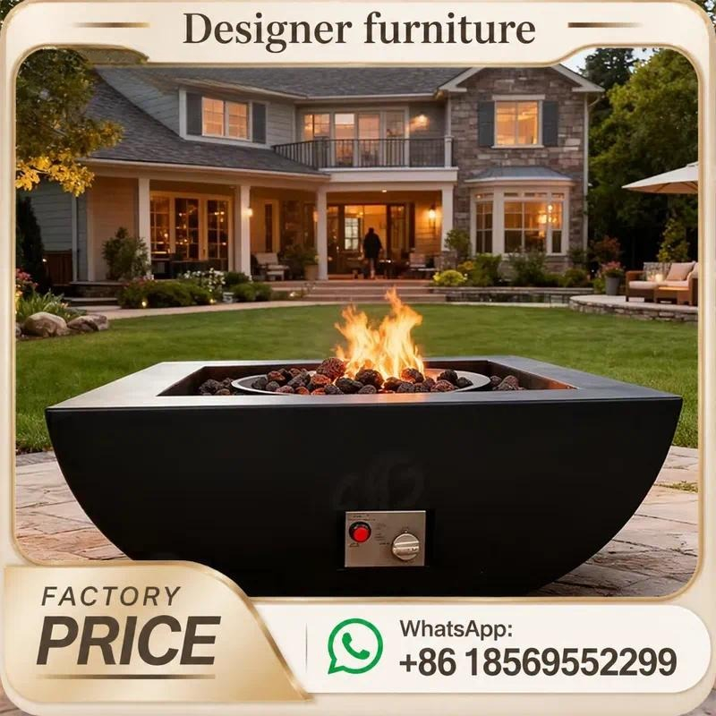 Outdoor Furniture Fire Pit - Niestandardowy stół z palnikiem gazowym do