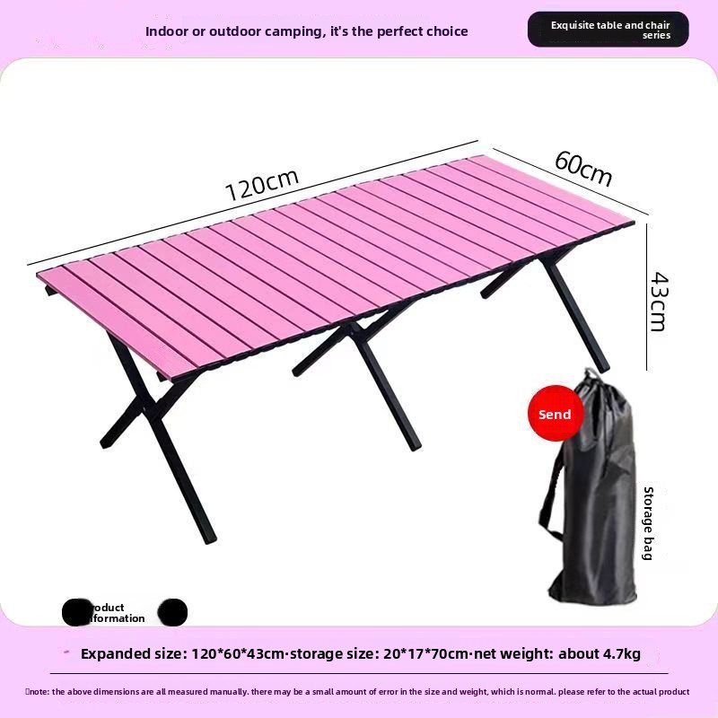 Outdoor Furniture Legs - Składany stół turystyczny z nogami krzyżowymi,