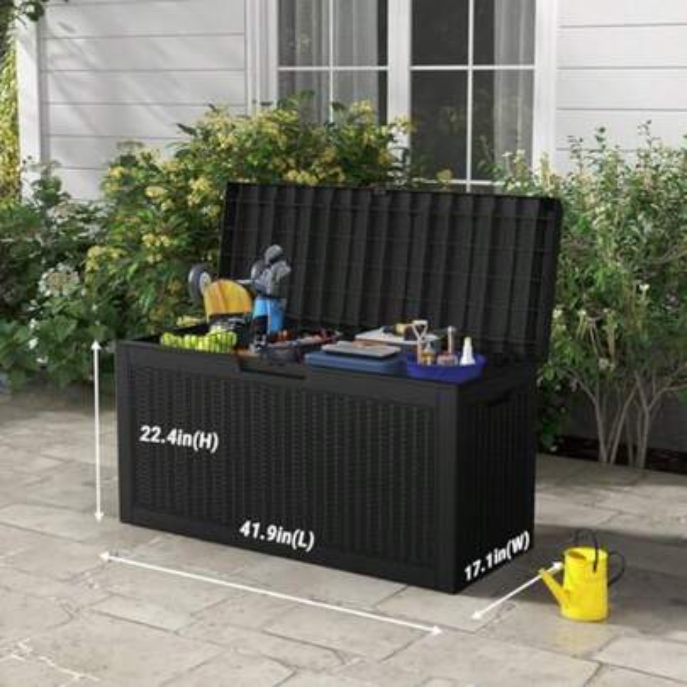 Outdoor Furniture Resin - Zewnętrzny pojemnik do przechowywania, skrzynia ogrodowa,