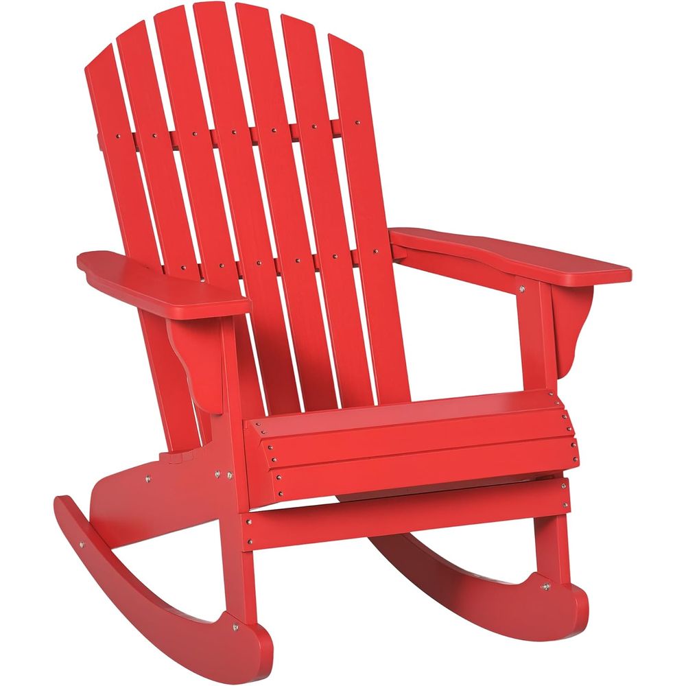 Adirondack Chair Wood - Drewniane krzesło bujane Adirondack, krzesło wypoczynkowe