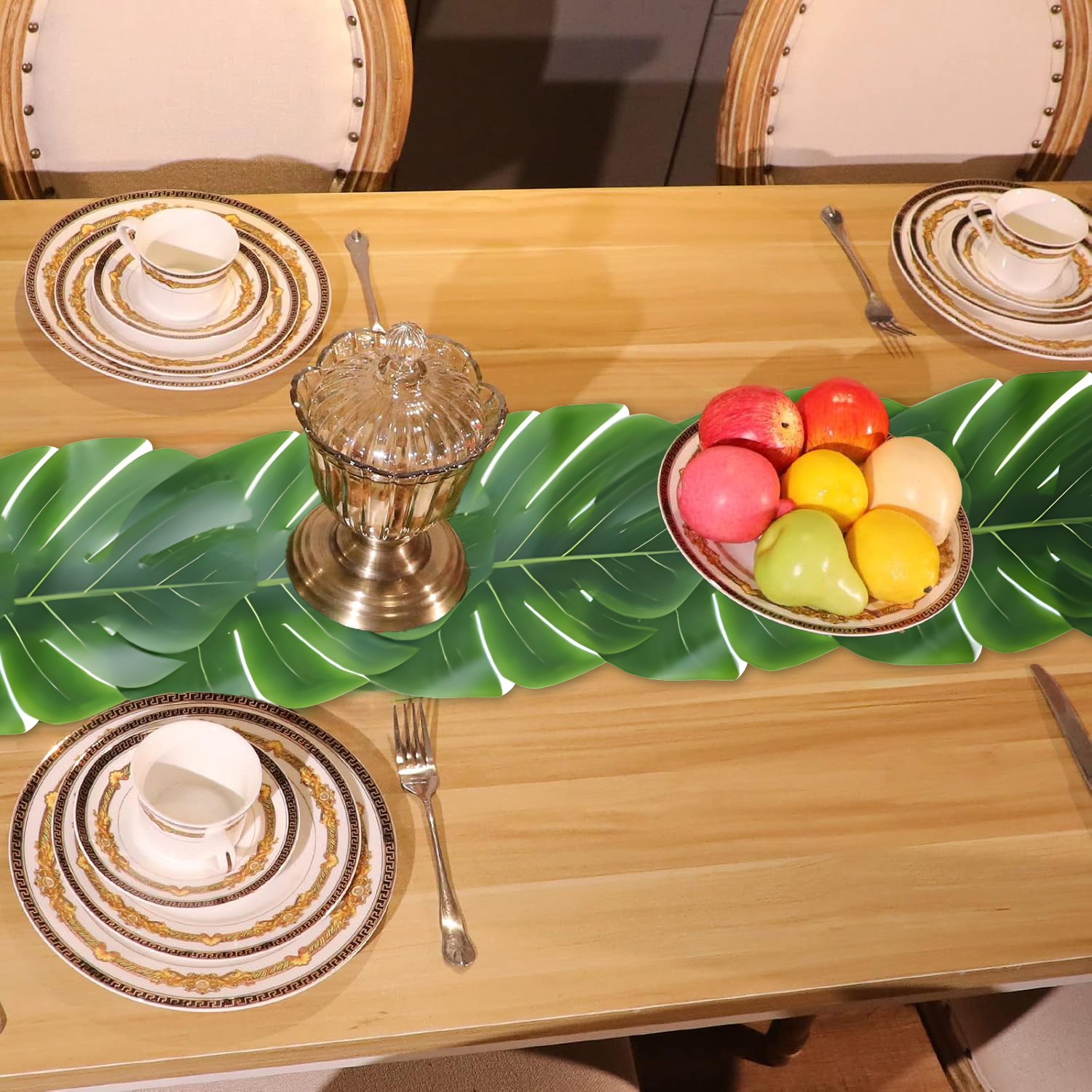 Bieżnik na stół z liśćmi monst – Outdoor Furniture Green recenzja i cena