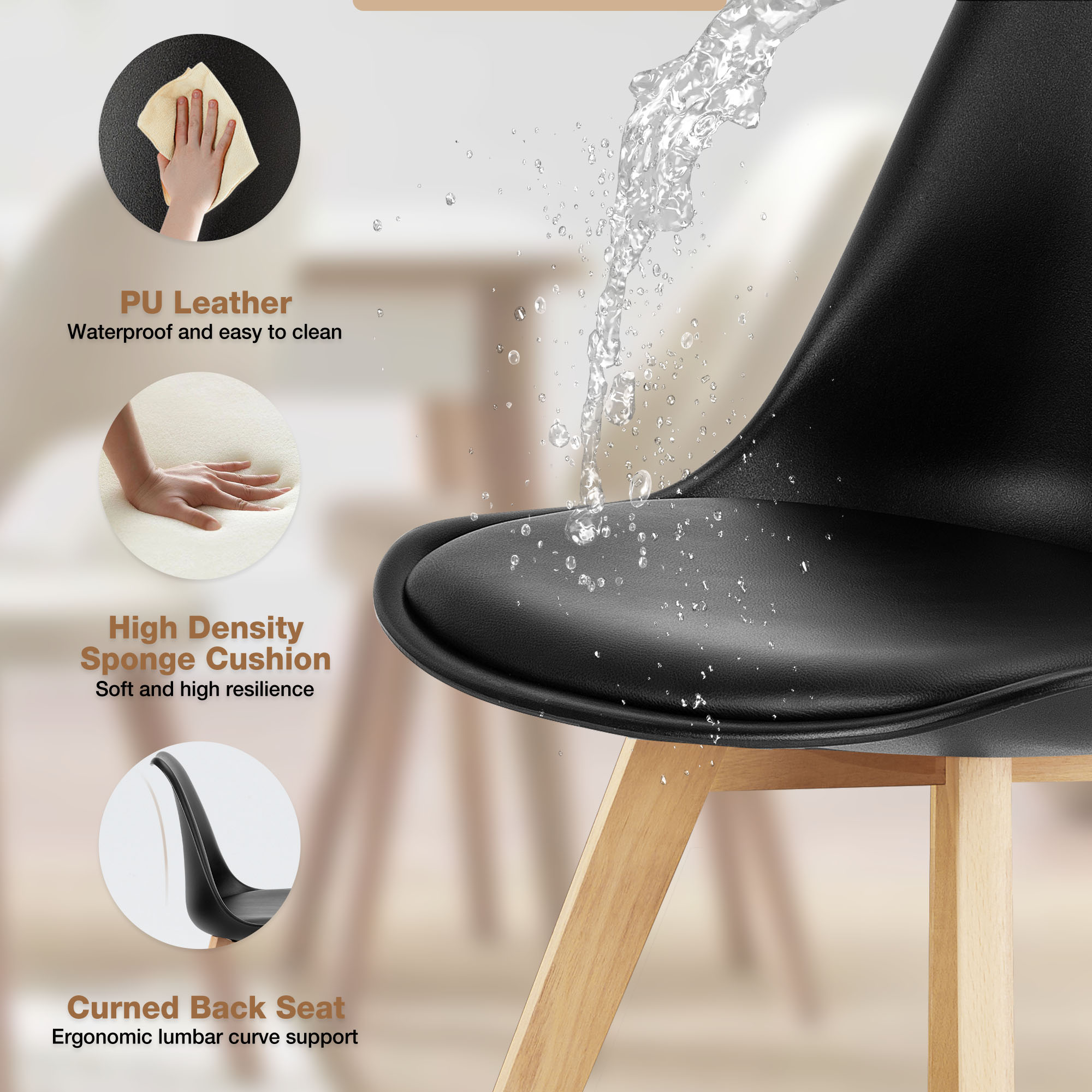 JHK PU Skórzane krzesła do jad – Adirondack Chair Wood recenzja i cena