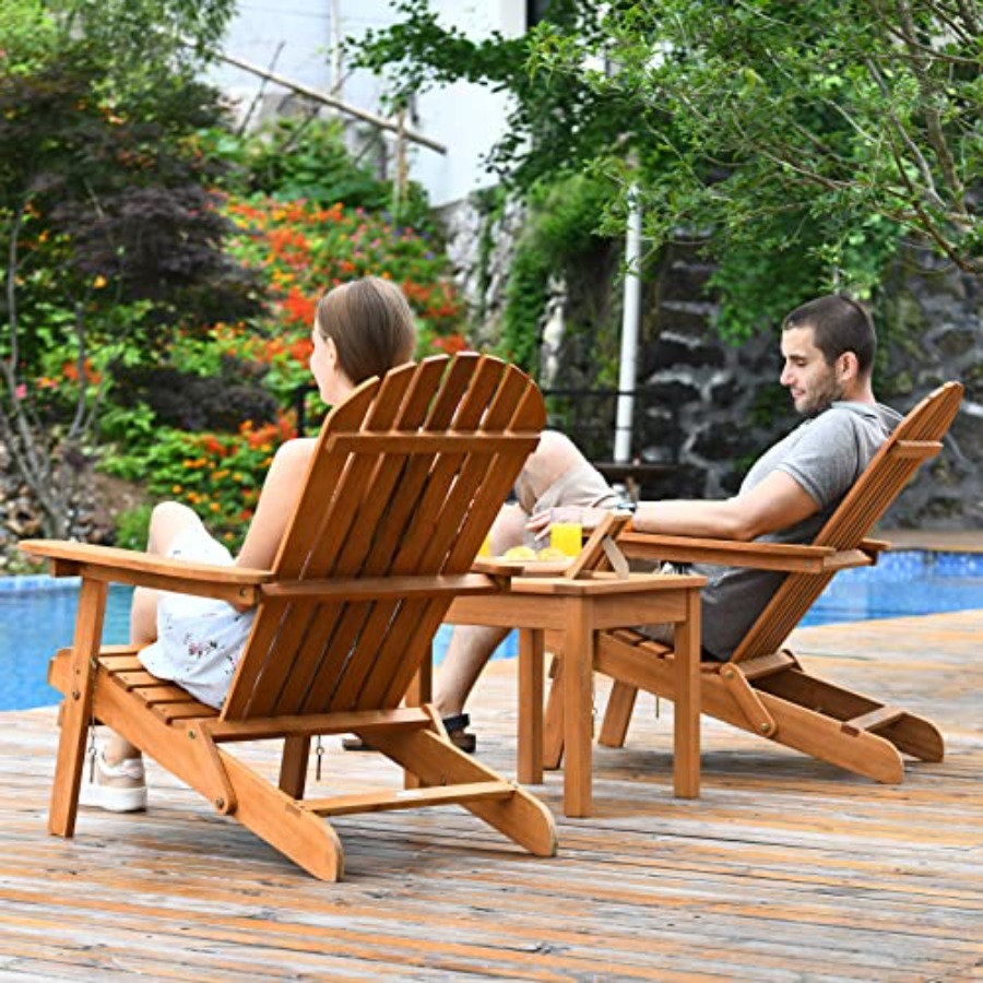Zestaw krzeseł Adirondack 3-cz – Adirondack Chair Wood recenzja i cena
