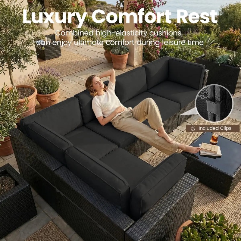 8-częściowy zestaw mebli ogrod – Outdoor Furniture Fire Pit recenzja i cena