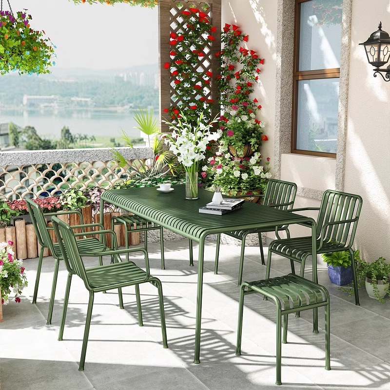 Nowoczesne meble ogrodowe, sto – Outdoor Furniture Green recenzja i cena