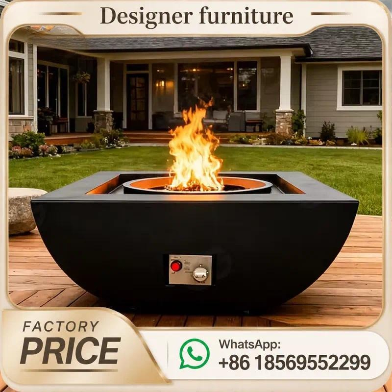 Niestandardowy stół z palnikie – Outdoor Furniture Fire Pit recenzja i cena