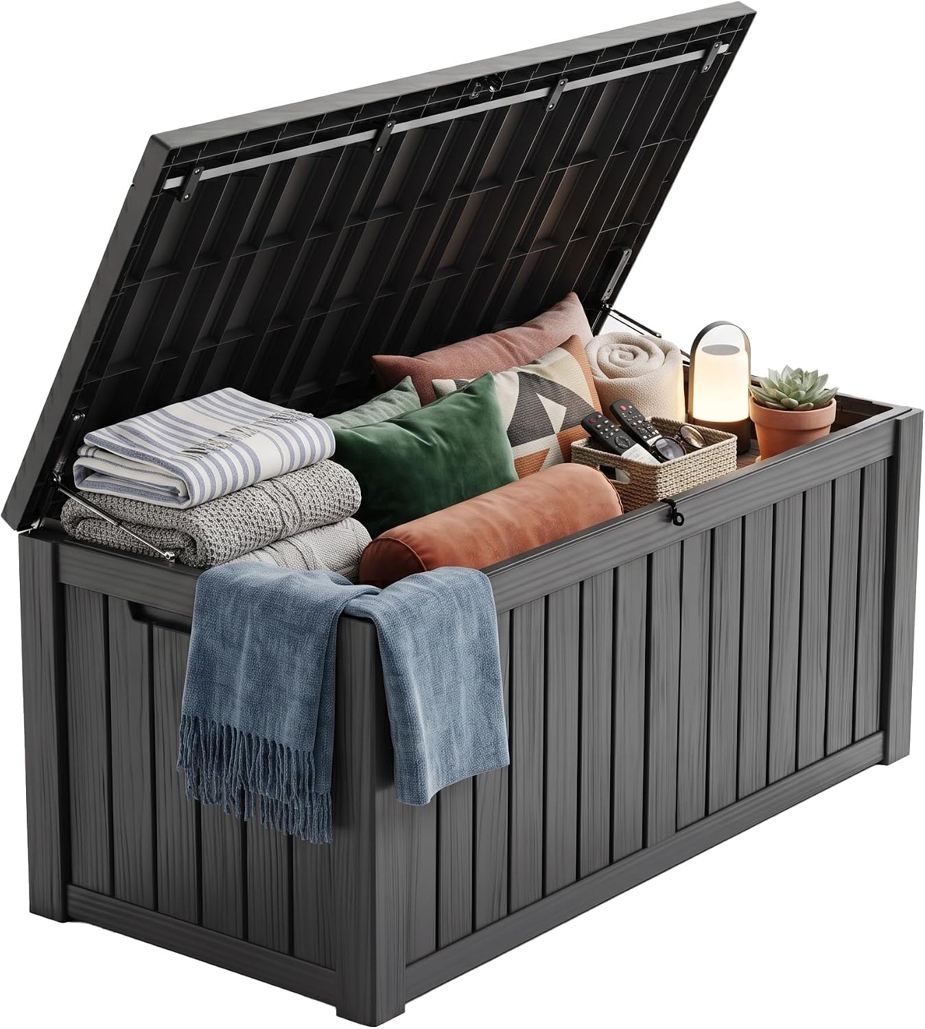 200-galonowy zamykany schowek  – Outdoor Furniture Resin recenzja i cena