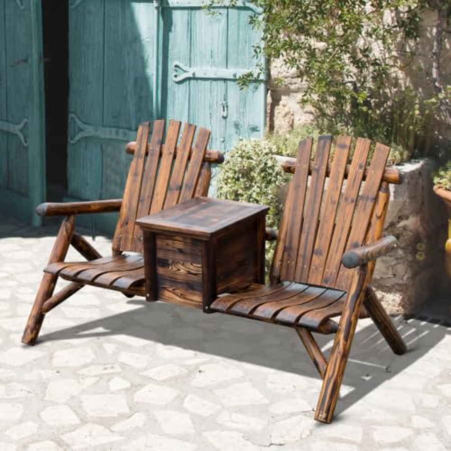 Podwójna drewniana ławka Adiro – Adirondack Chair Wood recenzja i cena