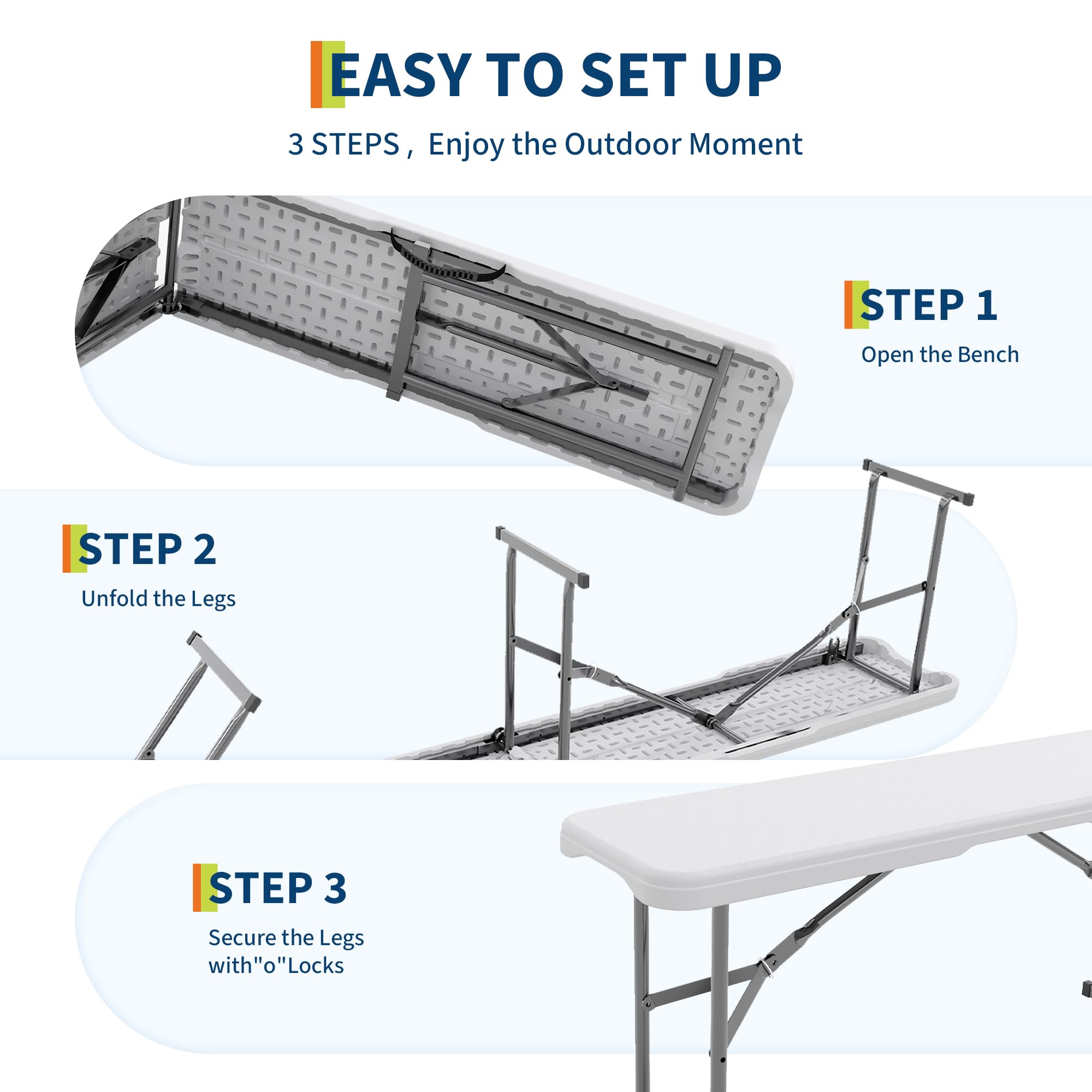 Zestaw 2 składanych ławek ogro – Outdoor Furniture Plans recenzja i cena