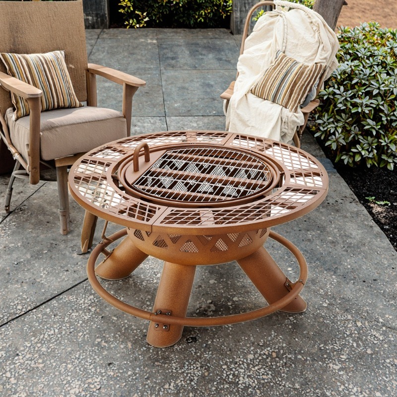 Nowoczesny, przenośny grill i  – Outdoor Furniture Fire Pit recenzja i cena