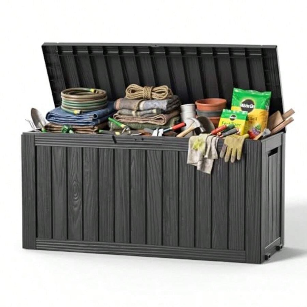 90-galonowy wodoodporny, zamyk – Outdoor Furniture Resin recenzja i cena