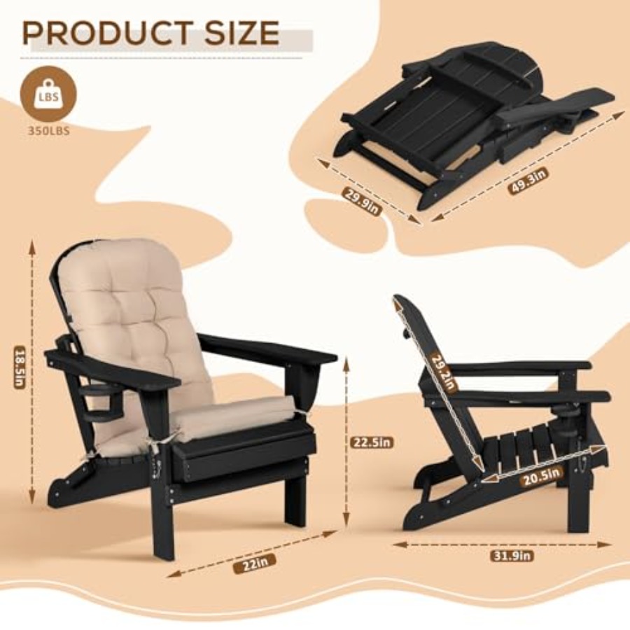 Krzesło Adirondack z podkładką – Adirondack Chair Wood recenzja i cena